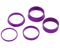 White Industries Headset Spacers (Purple) (1-1/8")